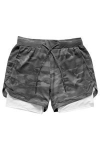 SKSP008 Made Five-Point Sports Shorts Design Double Layer Mobile Phone Pocket Towel Leisure Running Shorts Sports Shorts Center